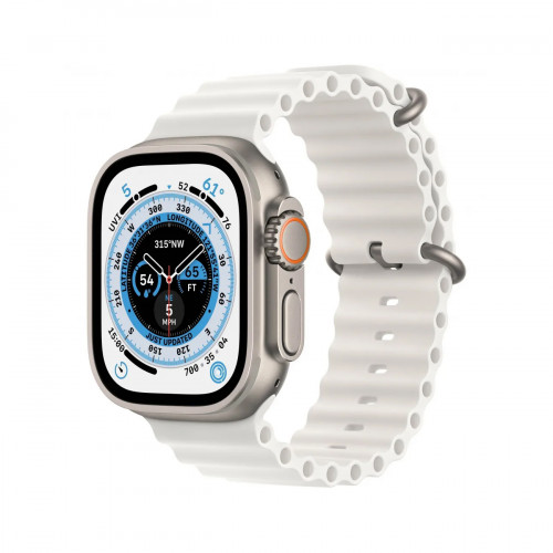 Apple Watch Ultra GPS + Cellular 49mm Titanium Case with White Ocean Band (MNH83/MNHF3) б/в